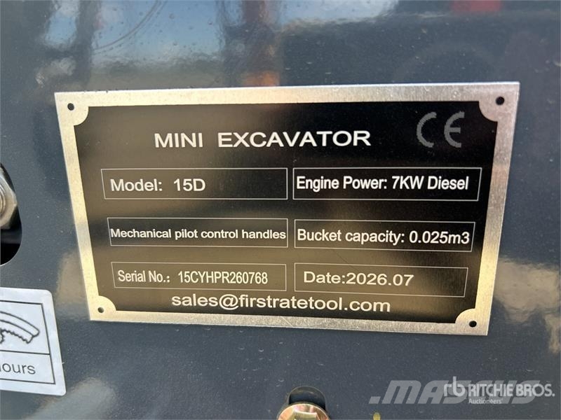 Vicsec VC15D Mini Excavator (Unused) Mini rýpadlá < 7t