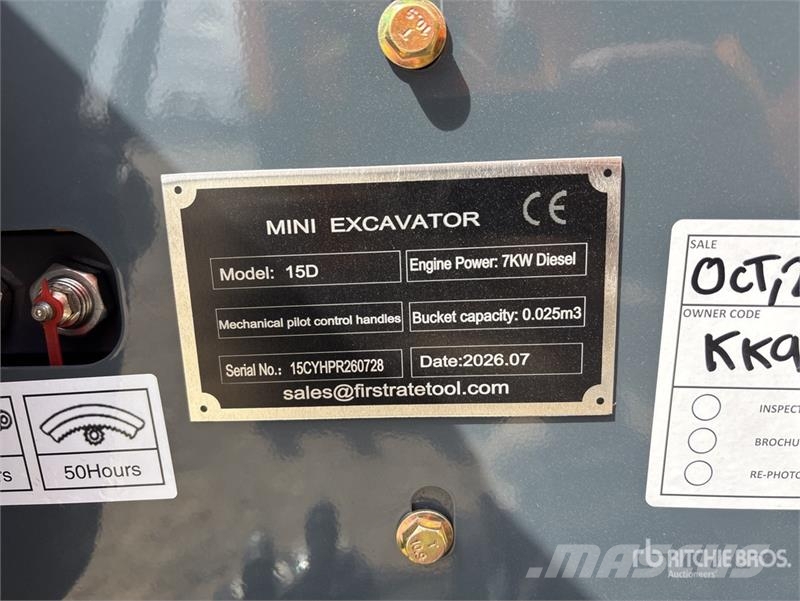 Vicsec VC15D Mini Excavator (Unused) Mini bagri <7t