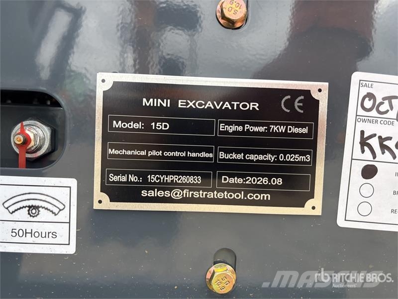 Vicsec VC15D Mini Excavator (Unused) Mini excavators < 7t (Mini diggers)