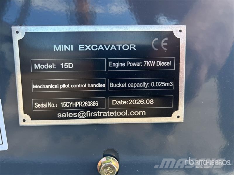 Vicsec VC15D Mini Excavator (Unused) Mini ekskavatoriai < 7 t