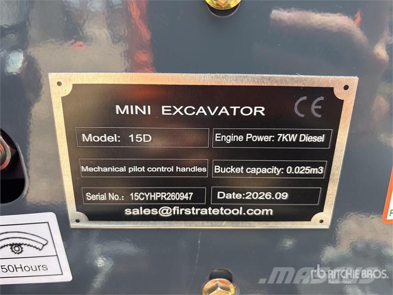 Vicsec VC15D Mini Excavator (Unused) حفارات صغيرة أقل من 7 طن (حفارات صغيرة)