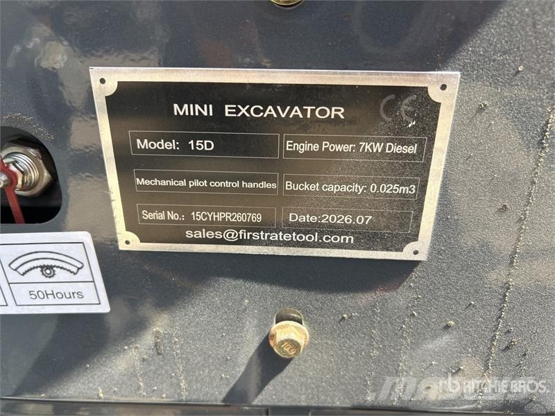 Vicsec VC15D Mini Excavator (Unused) Mini rýpadlá < 7t