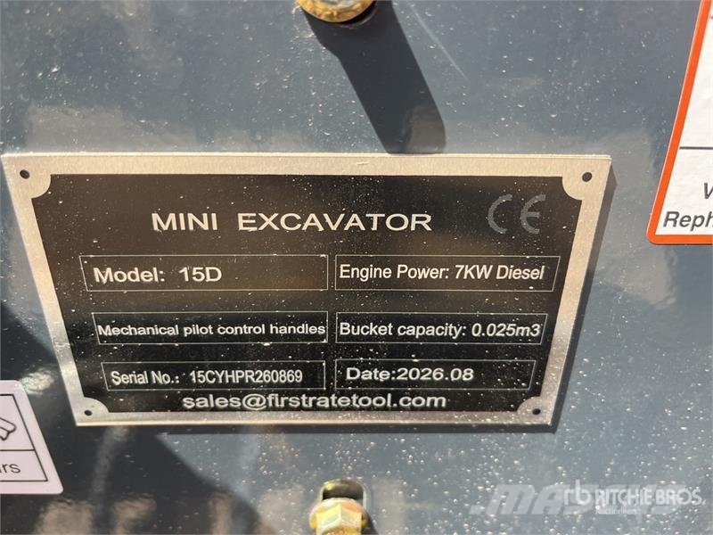 Vicsec VC15D Mini Excavator (Unused) Mini pelle < 7t