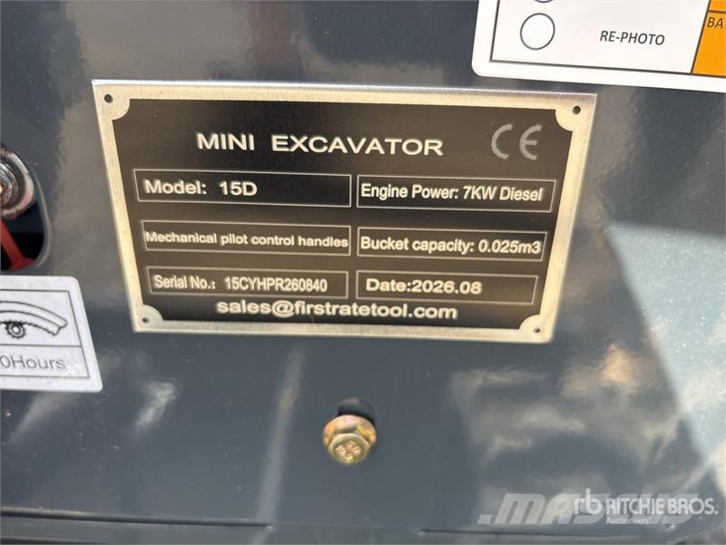 Vicsec VC15D Mini Excavator (Unused) Mini bageri < 7t