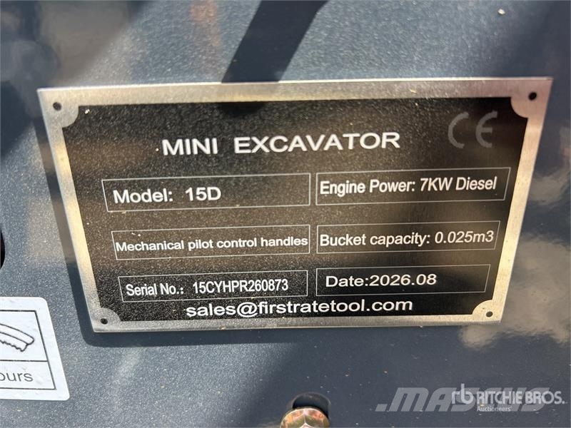 Vicsec VC15D Mini Excavator (Unused) Міні-екскаватори < 7т