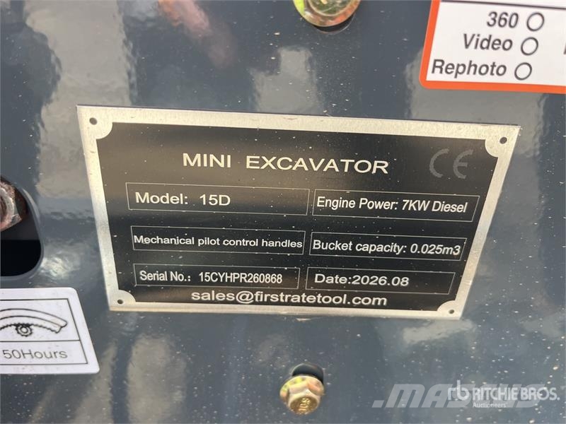 Vicsec VC15D Mini Excavator (Unused) Mini rýpadla < 7t