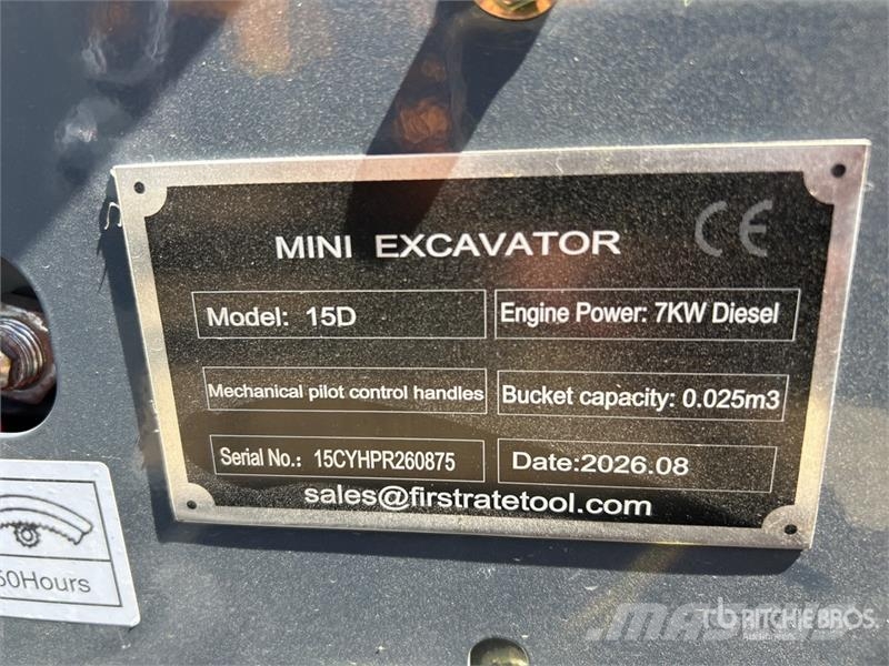Vicsec VC15D Mini Excavator (Unused) Міні-екскаватори < 7т