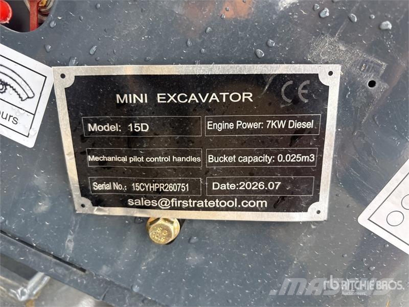 Vicsec VC15D Mini Excavator (Unused) Mini ekskavatörler, 7 tona dek