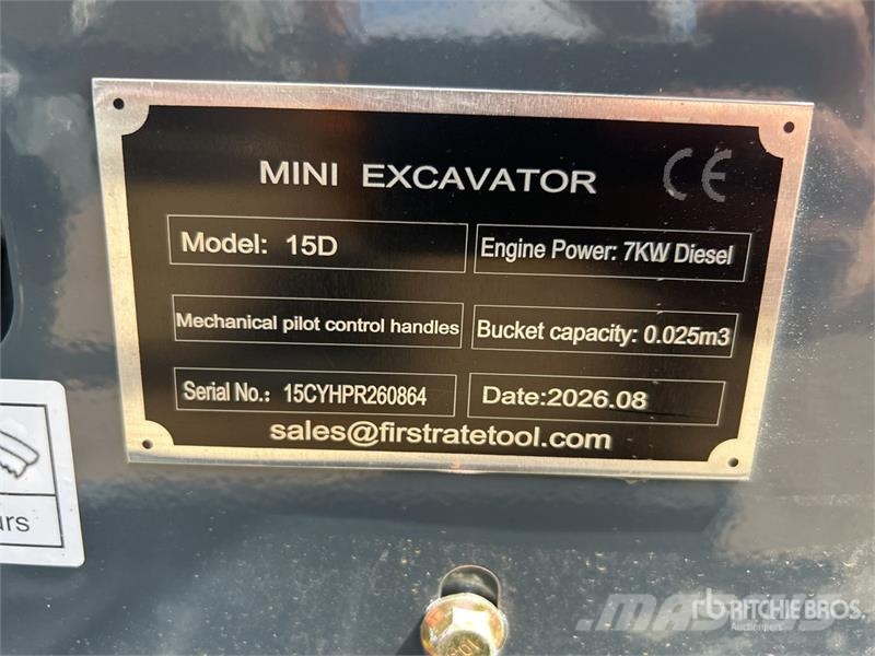 Vicsec VC15D Mini Excavator (Unused) Mini ekskavatoriai < 7 t