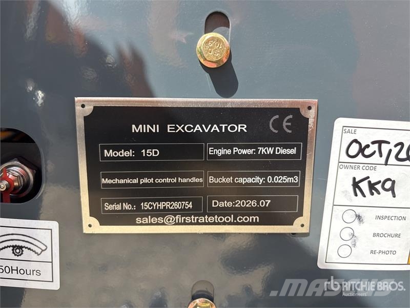 Vicsec VC15D Mini Excavator (Unused) Miniexcavadoras