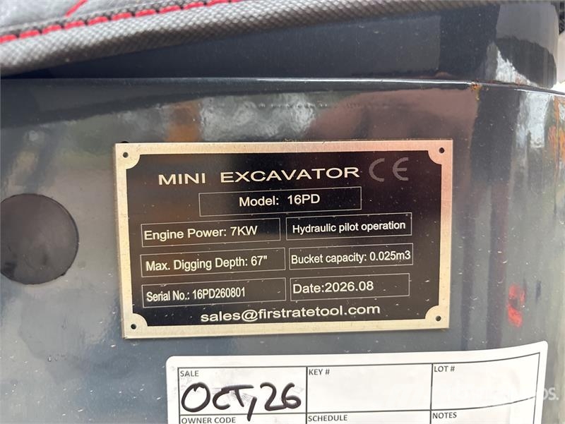 Vicsec VC16PD Mini Excavator (Unused) Mini excavators < 7t (Mini diggers)