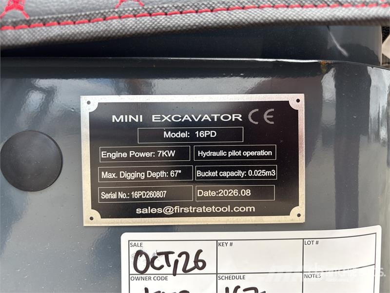 Vicsec VC16PD Mini Excavator (Unused) Mini bageri < 7t