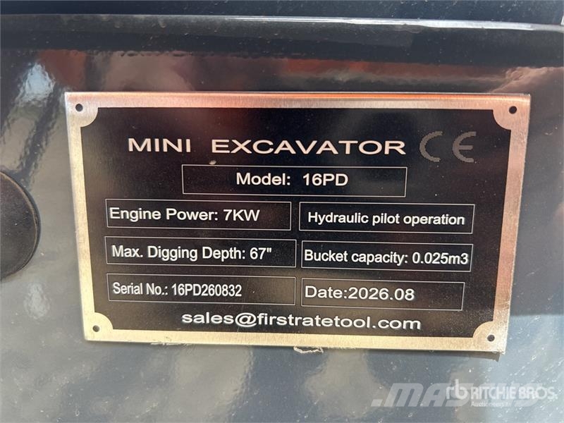 Vicsec VC16PD Mini Excavator (Unused) Mini rýpadlá < 7t
