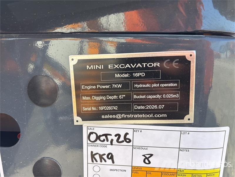 Vicsec VC16PD Mini Excavator (Unused) Miniexcavadoras