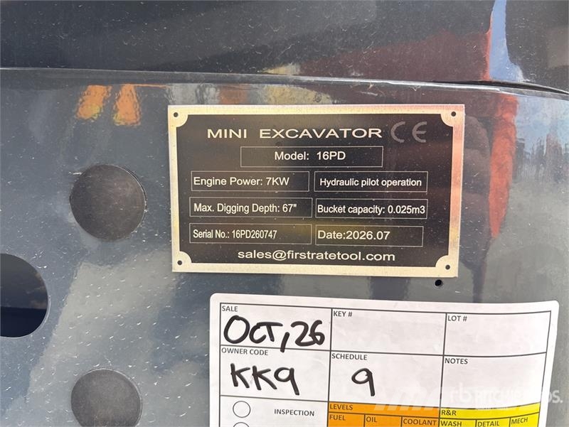 Vicsec VC16PD Mini Excavator (Unused) Mini bagri <7t