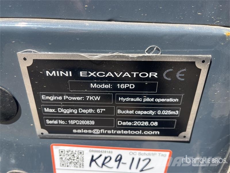Vicsec VC16PD Mini Excavator (Unused) Mini pelle < 7t