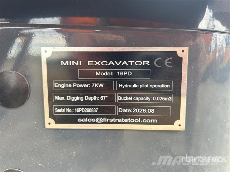 Vicsec VC16PD Mini Excavator (Unused) Mini rýpadlá < 7t