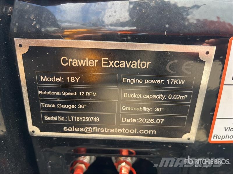 Vicsec VC18Y Mini Excavator (Unused) Mini pelle < 7t
