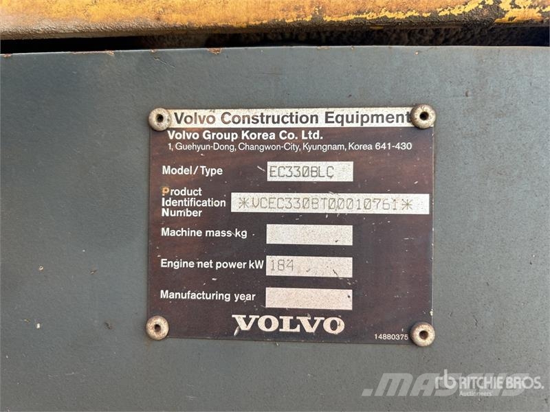 Volvo EC 330 BLC Tracked Excavator 大型油圧ショベル12t以上(パワーショベル・ユンボ)