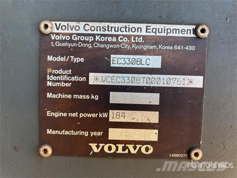 Volvo EC 330 BLC Tracked Excavator Koparki gąsienicowe