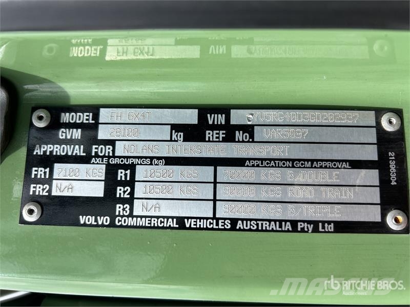 Volvo FH13 Globetrotter 6x4 T/A Sleeper Truck Tractor Vetopöytäautot