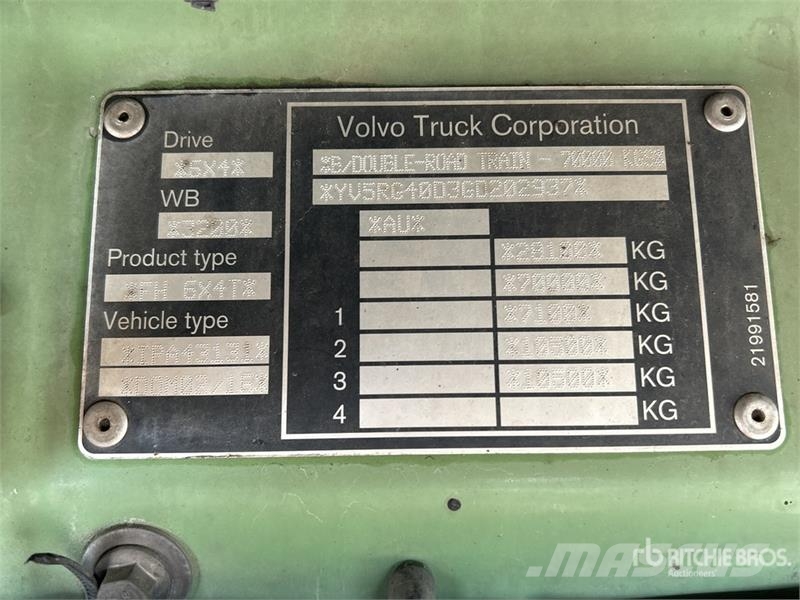 Volvo FH13 Globetrotter 6x4 T/A Sleeper Truck Tractor Vetopöytäautot