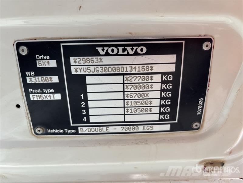 Volvo FM13 6x4 T/A Dump Truck Billenő teherautók