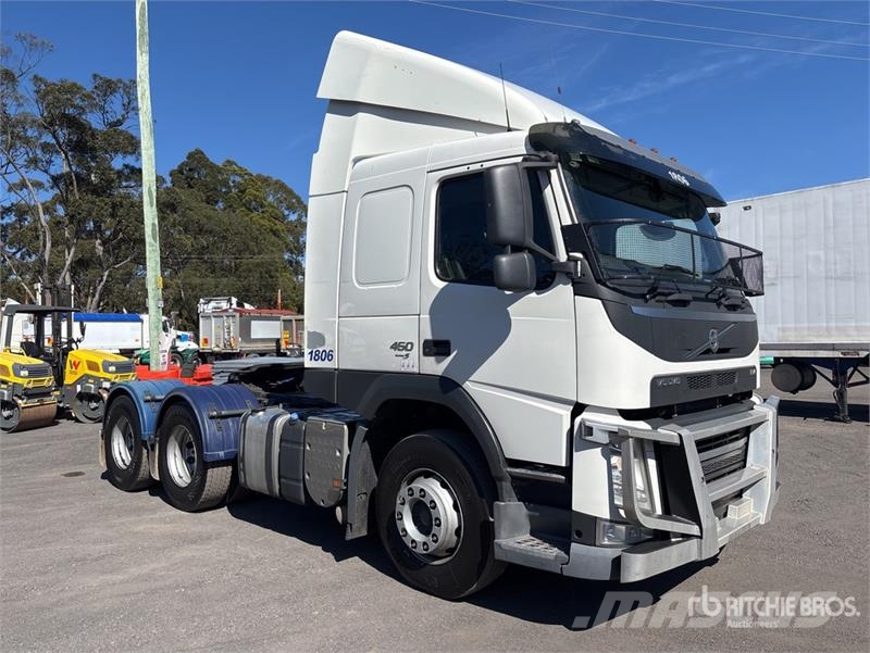 Volvo FM450 6x4 T/A Sleeper Truck Tractor Prime Movers