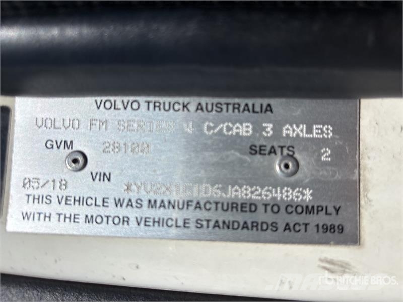 Volvo FM450 6x4 T/A Sleeper Truck Tractor Prime Movers