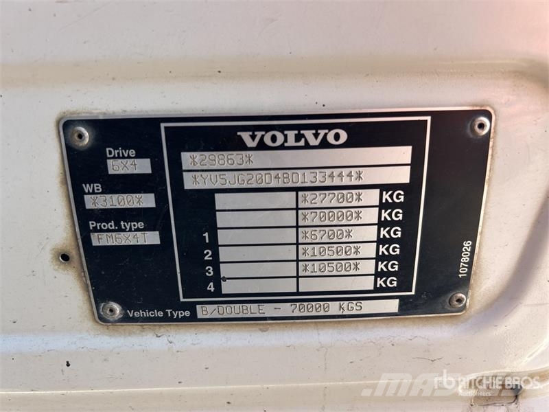 Volvo FM460 6x4 T/A Dump Truck Camion ribaltabili