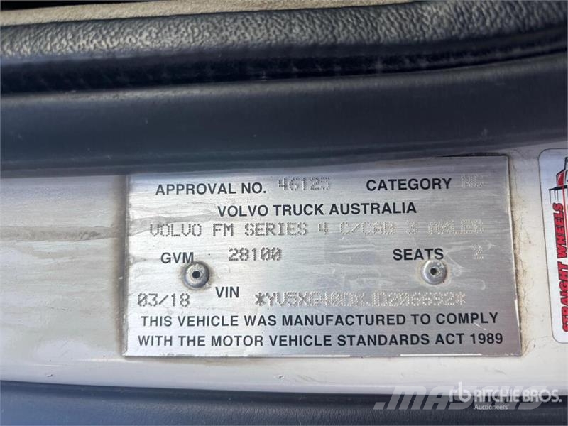 Volvo FM540 6x4 T/A Dump Truck Kipper