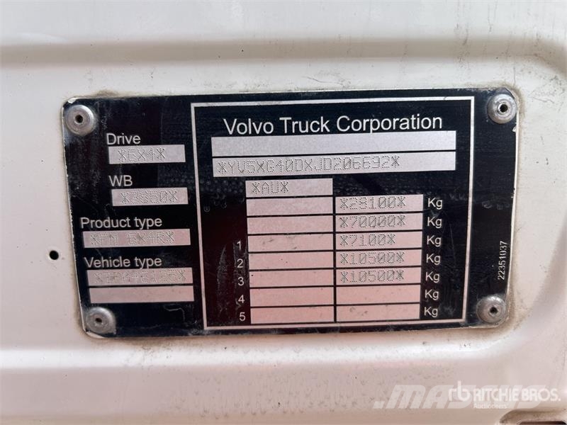 Volvo FM540 6x4 T/A Dump Truck Kiper tovornjaki