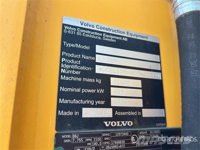 Volvo L120H Wheel Loader Wheel loaders