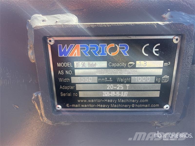 Warrior WBCS20-025 59 in Skeleton Excavator Bucket - Fits  Kašike / Korpe