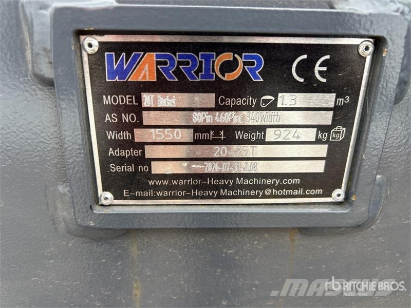 Warrior WBMC20-1500 59 in Cleanup Excavator Bucket - Fits  دلاء