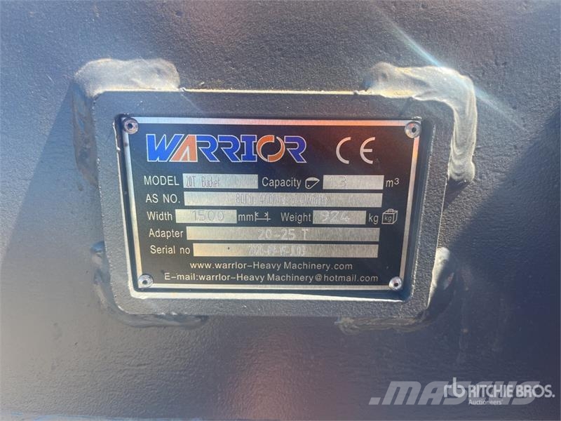 Warrior WBMC20-1500 59 in Cleanup Excavator Bucket - Fits Кофи