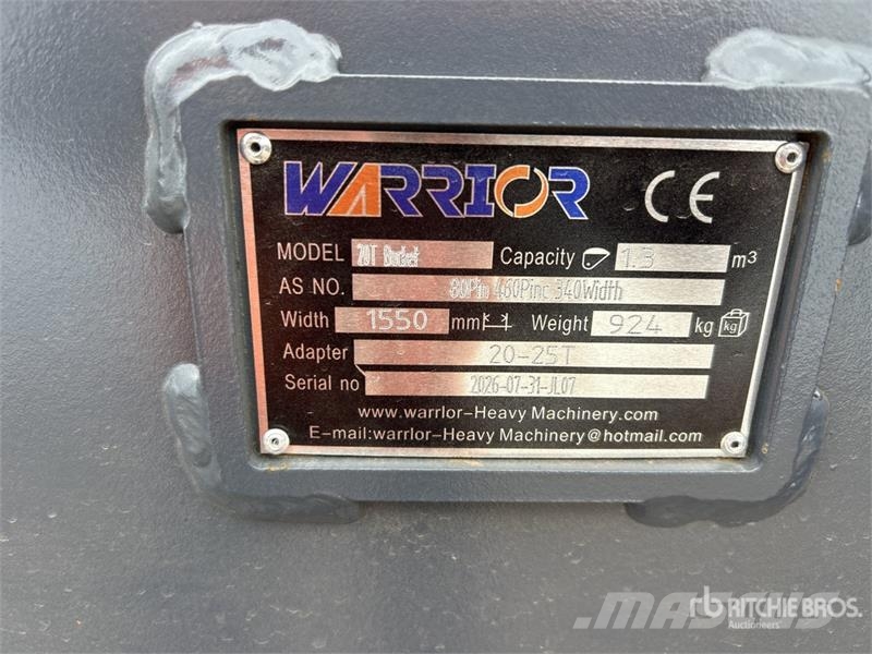 Warrior WBMC20-1500 59 in Cleanup Excavator Bucket - Fits  دلاء
