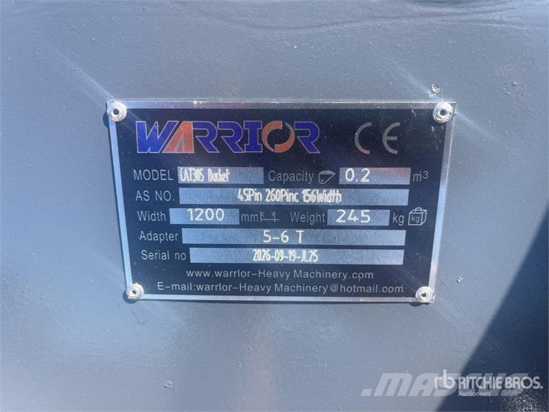 Warrior WBMCC5-1220 48 in Cleanup Excavator Bucket - Fits  Godet
