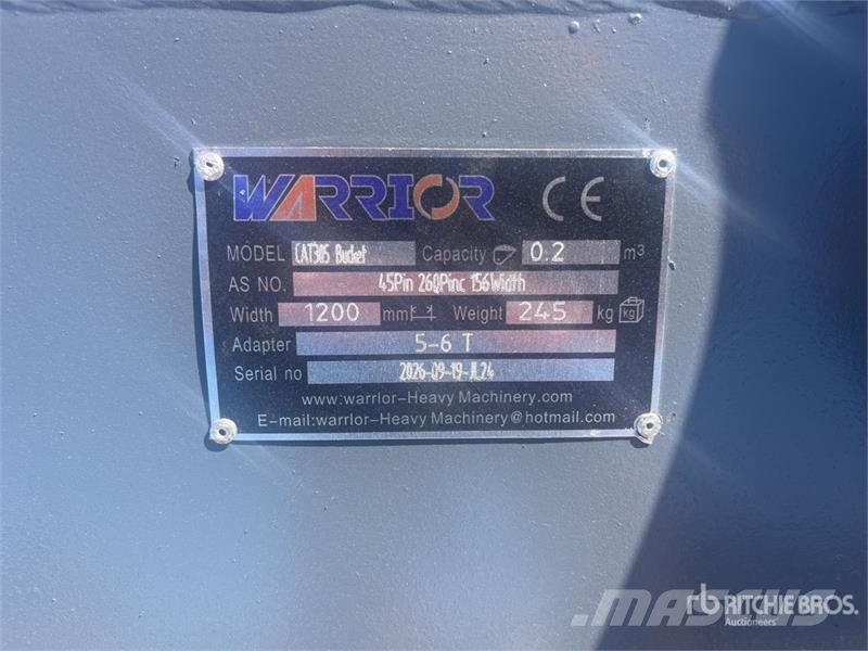 Warrior WBMCC5-1220 48 in Cleanup Excavator Bucket - Fits  Кофи