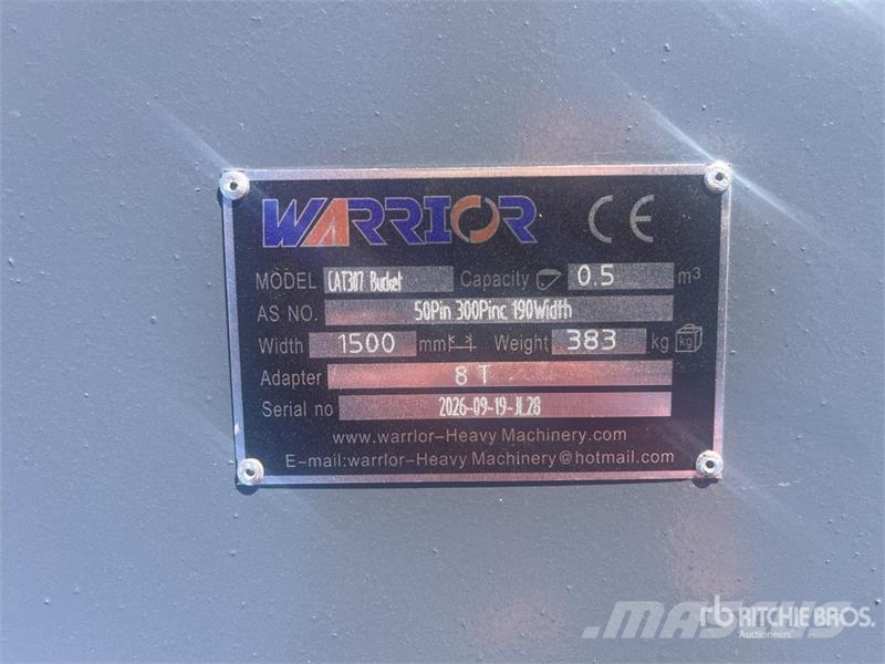Warrior WBMCC7-1500 59 in Cleanup Excavator Bucket - Fits Ковші