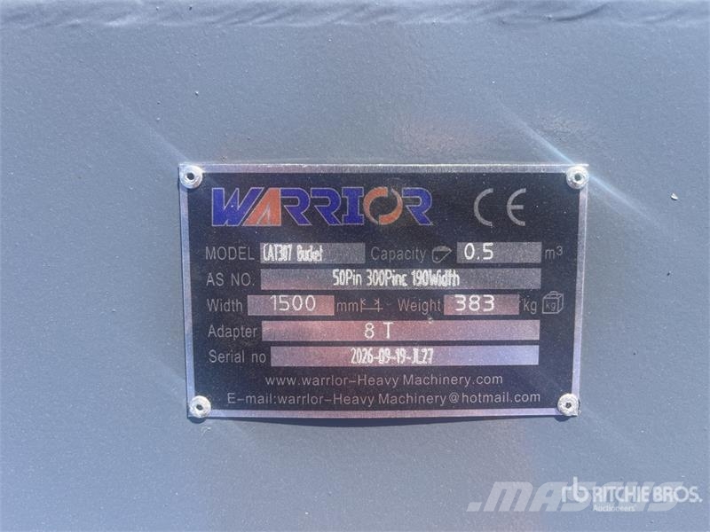 Warrior WBMCC7-1500 59 in Cleanup Excavator Bucket - Fits Godet