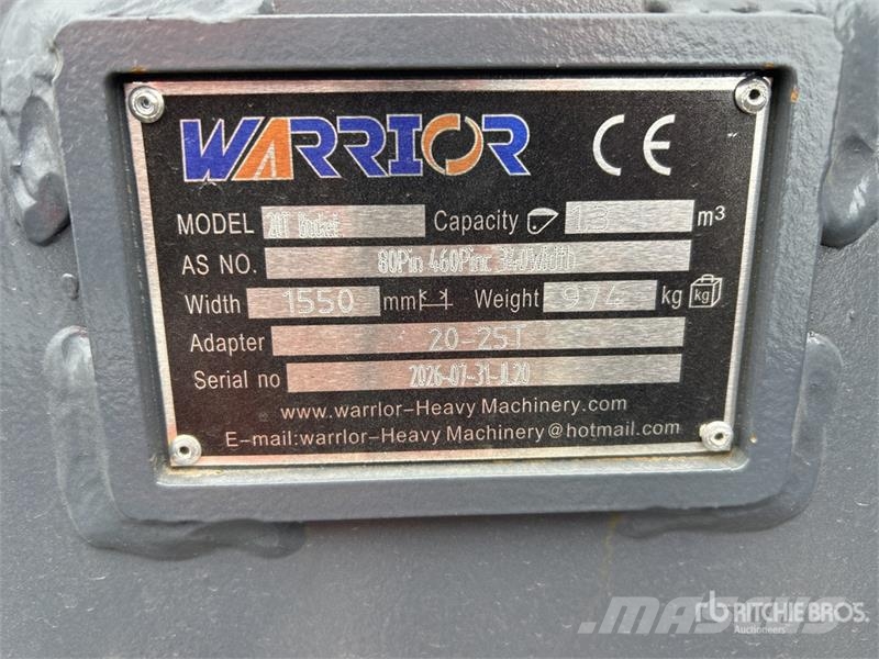 Warrior WBMCR20-1500 59 in Q/C Digging Excavator Bucket - دلاء