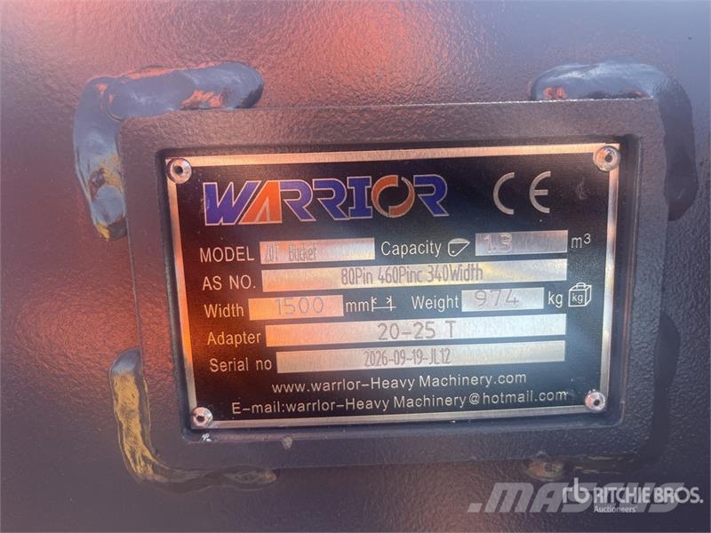 Warrior WBMCR20-1500 59 in Q/C Digging Excavator Bucket -  Godet