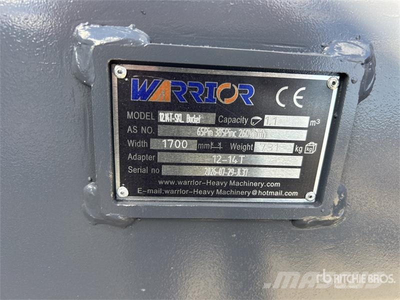 Warrior WBMCS12-1700 1700 mm Q/C Skeleton Excavator Bucket Buckets