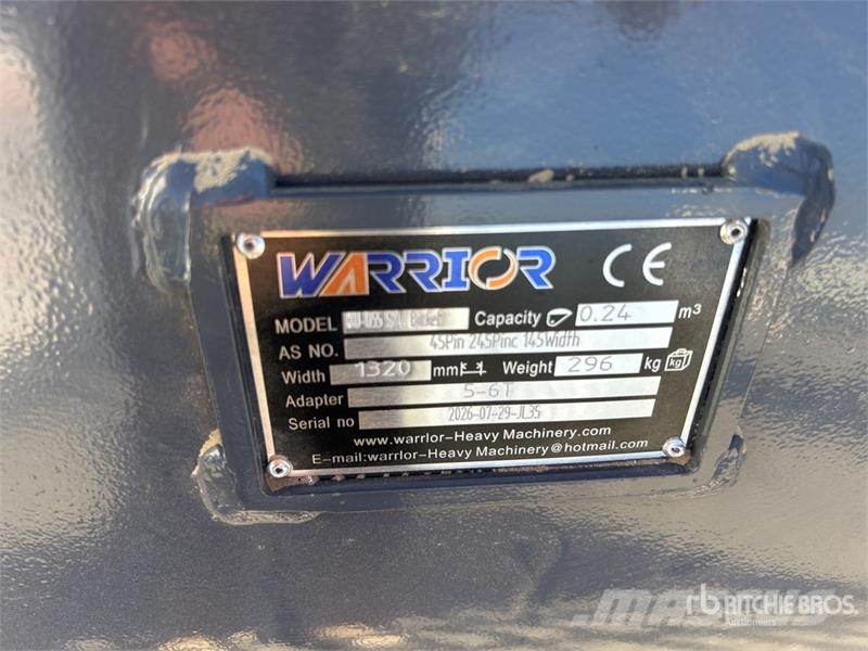 Warrior WBMCS5-060 1320 mm Q/C Skeleton Excavator Bucket - Buckets