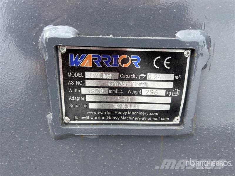 Warrior WBMCS5-060 52 in Q/C Cleanup Excavator Bucket - Fi Kovalar