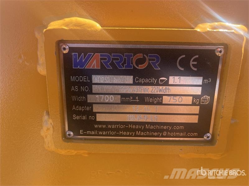 Warrior WBMCSC12-1700 68 in Q/C Skeleton Excavator Bucket Godet