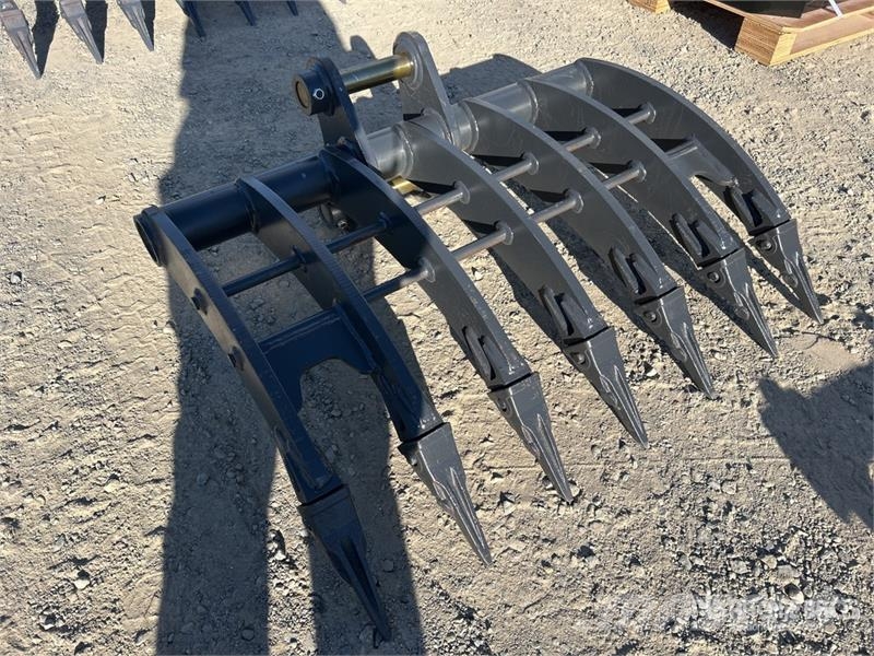Warrior WBR05-1000 100 mm Q/C Excavator Rake - Fits 5 - 6  مكابس وميبسات التبن