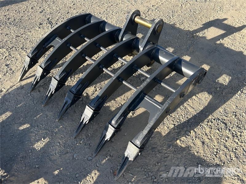 Warrior WBR05-1000 1000 mm Q/C Excavator Rake - Fits 5 - 6 مكابس وميبسات التبن
