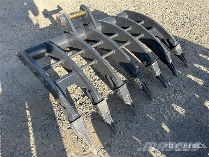 Warrior WBR05-1000 1000 mm Q/C Excavator Rake - Fits 5 - 6 مكابس وميبسات التبن